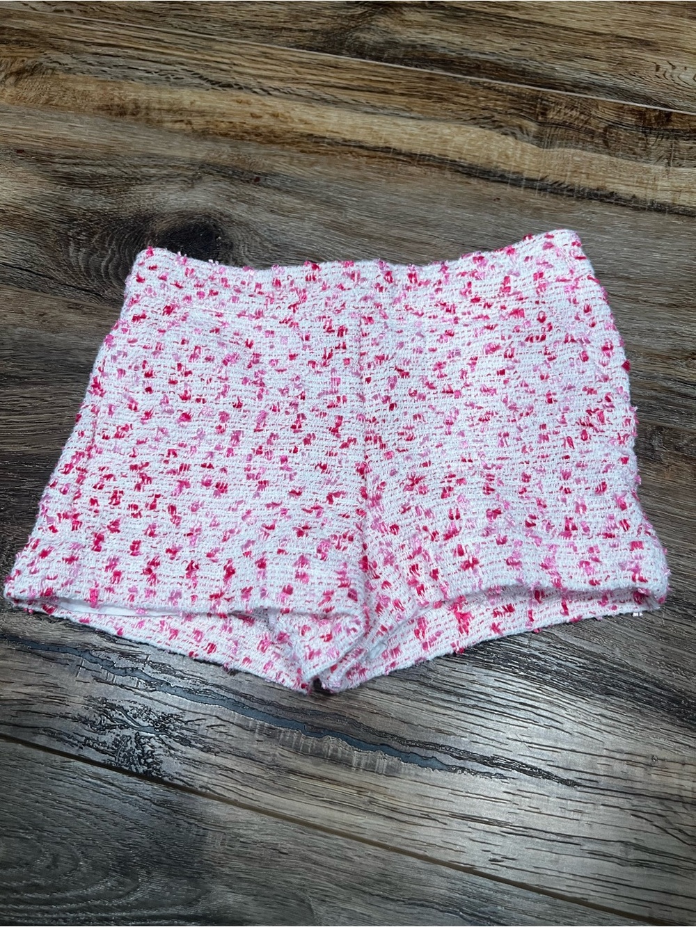 Janie and Jack Pink tweed Short - size 3
